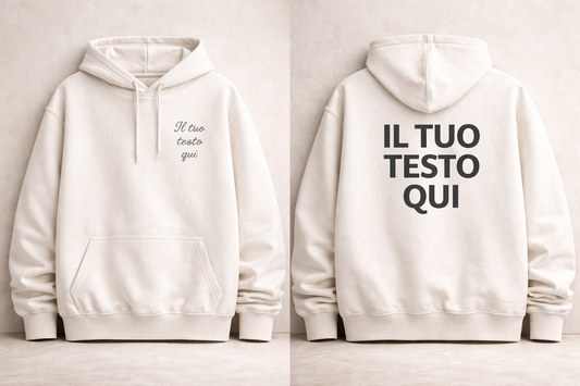 Felpa Hoodie Personalizzata