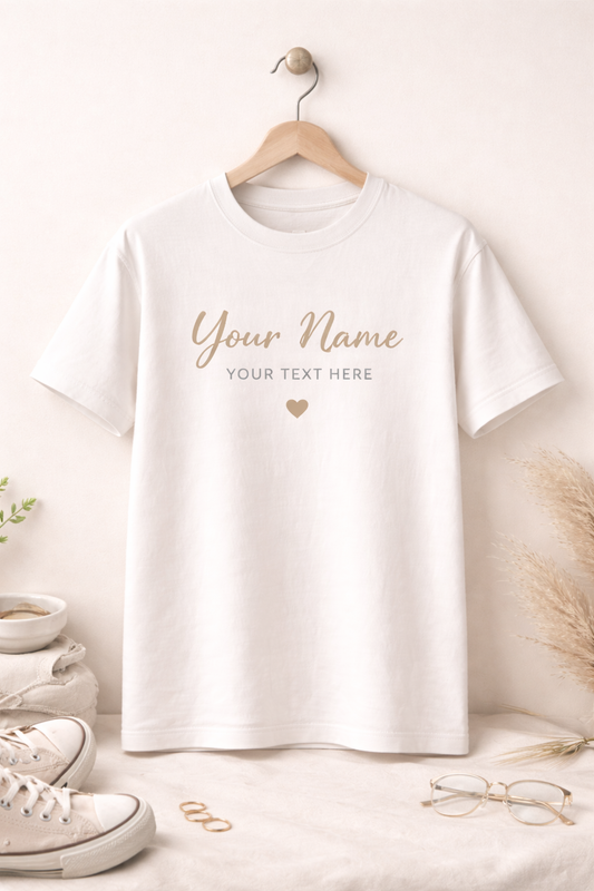 T-Shirt Personalizzata con Nome – Cotone 180g